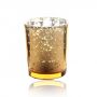 Glass Small Candlestick Plated Broken Silver Starry Cup With Creative Wedding Props Ornament Empty Candle Cup