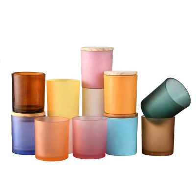 New color 2021 fashion customized logo candle jar with lid 11oz candle holder for home decor