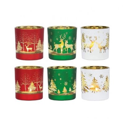 Empty Luxury Candle Jars Glass christmas candle holder