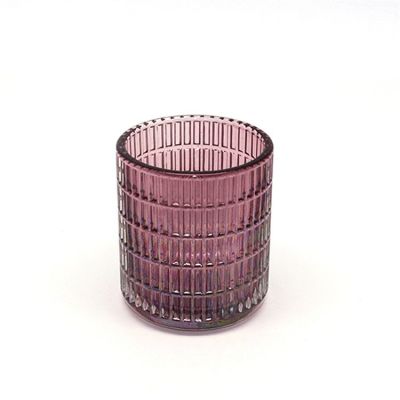 9cmH glass candle jar