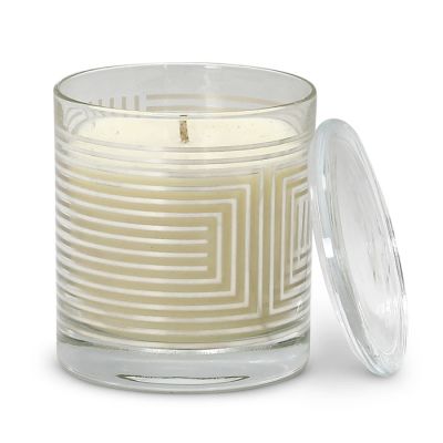 Custom Heat Resistant Empty Glass Candle Holder with Lid