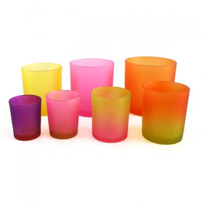 7 sizes faded color wedding candle holders 3oz 6oz 8oz 12oz 17oz 20oz