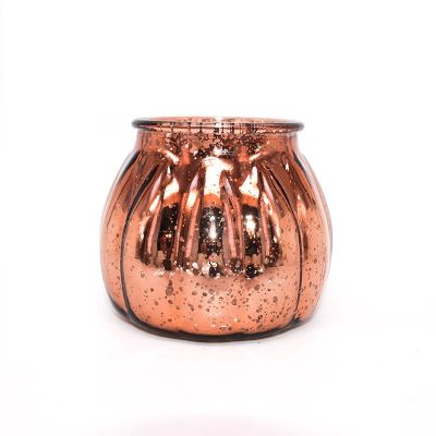 High quality pumpkin shape clear hanging glass candle holder