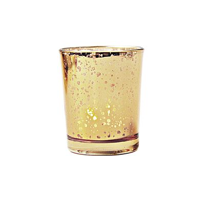 Set of 12 Votive Candle Holders Bulk Gold Tealight Candle Holder Mercury Glass Candle Holder for Wedding