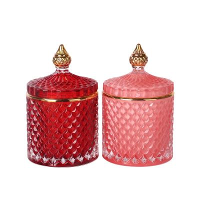 Cheap Price Custom Logo Rose Gold Candle Jar With Lid