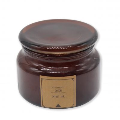 China supplier creative luxury brown glass jar Scented candle for wedding favors