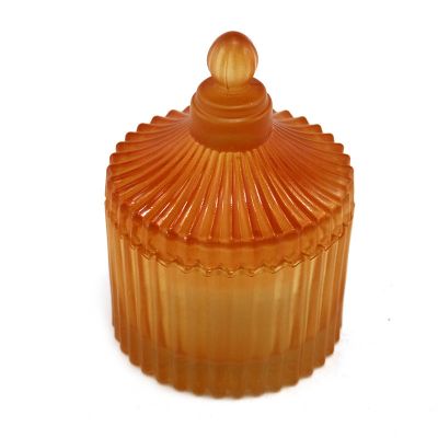 Custom high-end glass candle jar