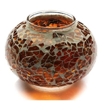 Wholesale wrought iron candle holders with glass for weeding