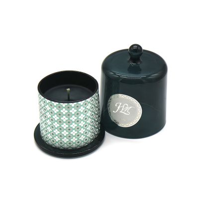 Wholesale hot glass candle jar with home decoration