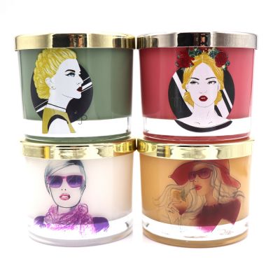 wholesale candle glass jar glass candle holder