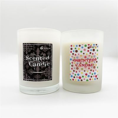 Custom Luxury White Glass Candle Jar in Bulk