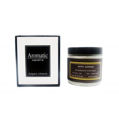 Wholesale Custom Factory Small Size Glass Candle Jar With Plastic Lid