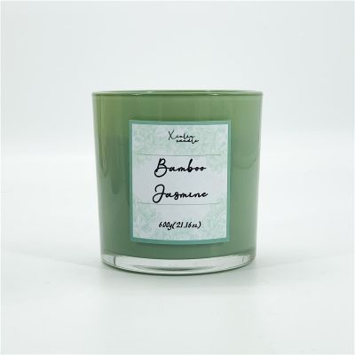 21.16oz Large Sized Premium Smokeless Long Burning Glass Candle Jar