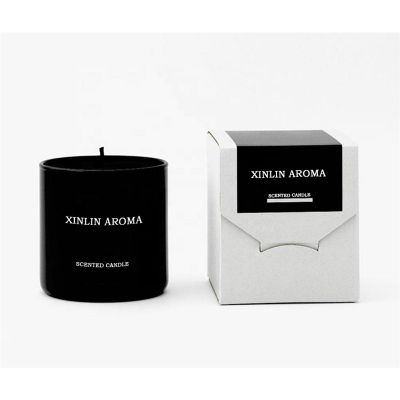 Wholesale Customized Black Glass Candle Jar For Home Decoration