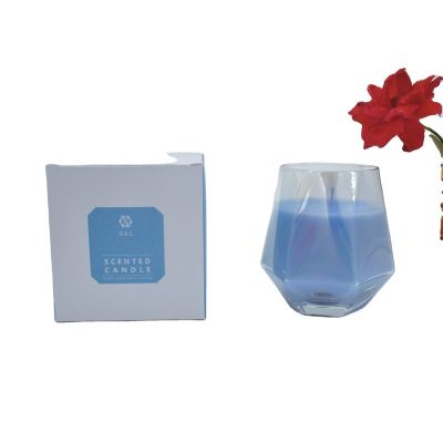 New Clear Glass Candle Jar