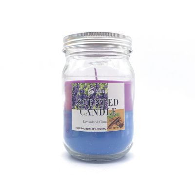 High quality luxury glass candle jar in bulk