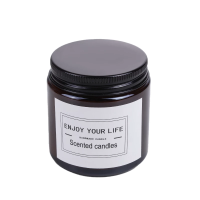 OEM Cheap Luxury Custom Logo Glass Candle Jar