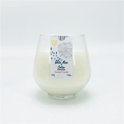 Luxury Egg Shape Glass Candle Jar For Birthday Wedding