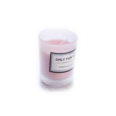 Matte Color Sounvenir Glass Candle Jars Clear Custom Design