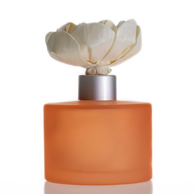Accept logo reed diffuser bottle 200ml fragrance glass bottles empty
