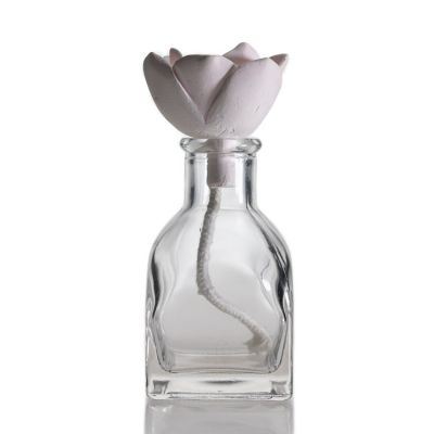 Transparent reed glass diffuser bottle 100ml oil fragrance bottle for home