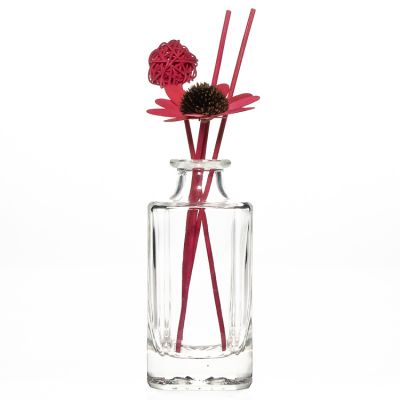 Glass Bottle Manufacturer 250 ml Large Capacity Square Reed Diffuser Glass Bottles Empty Bottle Fragrance