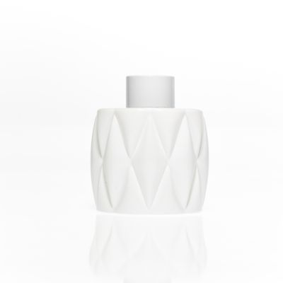 Factory Wholesale White Cosmetic Bottle 80ml Empty Aroma Reed Diffuser Glass Bottle