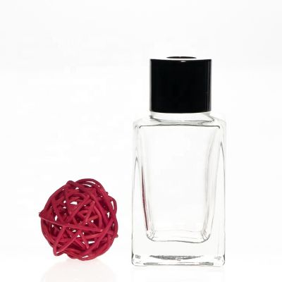 40ml Triangle Square Glass Diffuser Bottle With Aluminum Screw Cap