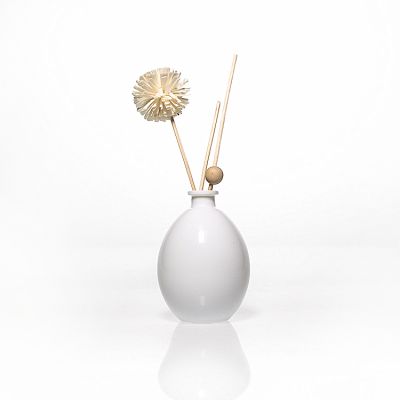 Wholesale 250 ml Opal White Fragrance Bottle Aroma Reed Diffuser Glass Bottle