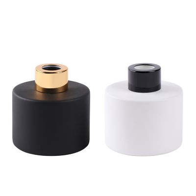 wholesale 50ml 100ml 150ml 200ml black aroma reed diffuser glass bottle