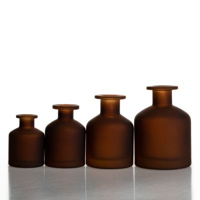Support logo design glass reed diffuser empty bottle 80ml 100ml 130ml 250ml aroma diffuser bottle