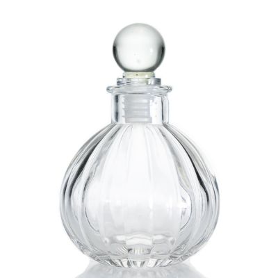 Wholesale Pumpkin Shape Room Fragrance Perfume Bottles 120 ml Aroma diffuser bottles glass