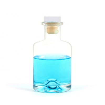 Empty Round 200ml Clear home Fragrance Room Aromatherapy Diffuser Glass Bottle