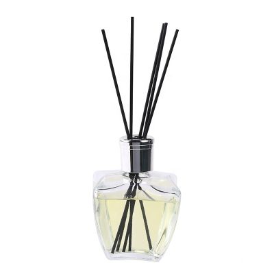 250ml Custom Design Empty Perfume Oil Aroma Glass Reed Diffuser Bottle with Rattan Sticks