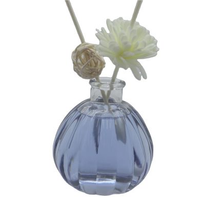 Decorative Empty 120 Ml 240 Ml 4oz 8oz Clear Aroma Reed Diffuser Glass Bottles Cork Rattan