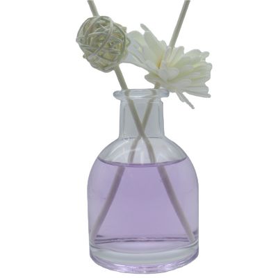 90 Ml Office Use Packaging Bottles Glass Diffuser Spray Bottle Containers With Rattan