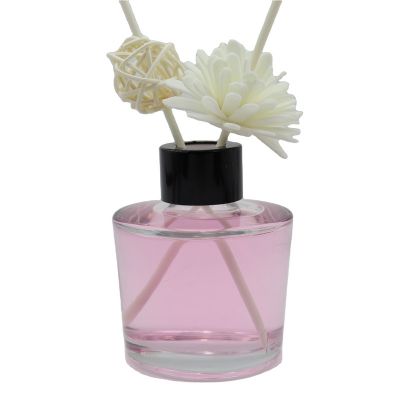Packaging cosmetic glass 140 ml bottles empty reed Diffuser bottle with screw lid