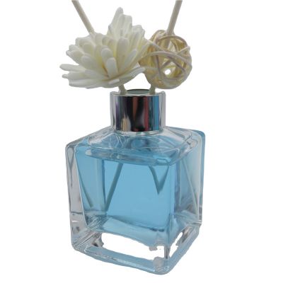 Manufacture cosmetic Packaging 300 ml glass empty reed Diffuser bottle with screw lid