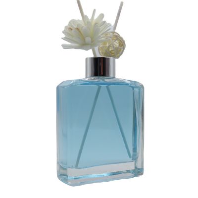 China Factory New cosmetic Packaging 200 ml glass empty reed Diffuser bottle with lid
