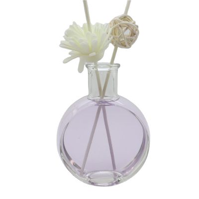 Round flat shape wholesale 160 ml Bottled bottles empty reed Diffuser bottles packaging
