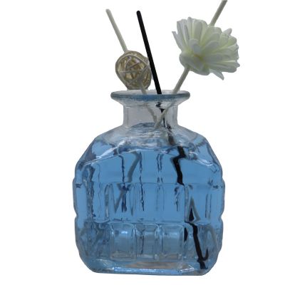 Factory Supply 430 ml glass bottles empty reed Diffuser bottle with cork and rattan