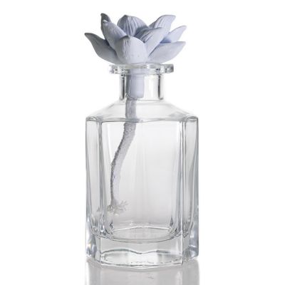 Wholesale Clear Aroma Glass Bottle 200ml Reed Diffuser Bottle For Home Decor