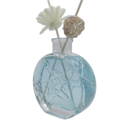 Star Logo Diffuser glass bottle factory supply glass bottles for diffuser essential 140 ml