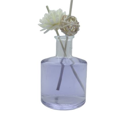 Cylinder designer 210 ml glass bottles empty reed Diffuser bottle packaging