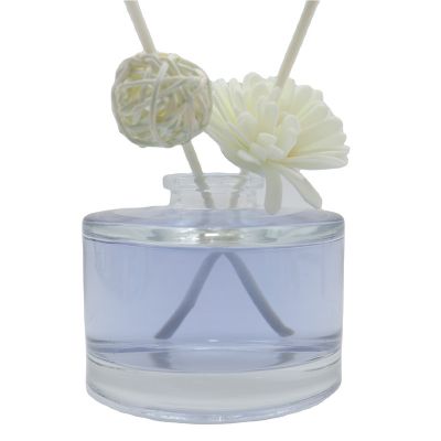 Hot Sale 160 ml glass bottles empty reed Diffuser bottle with cork and rattan