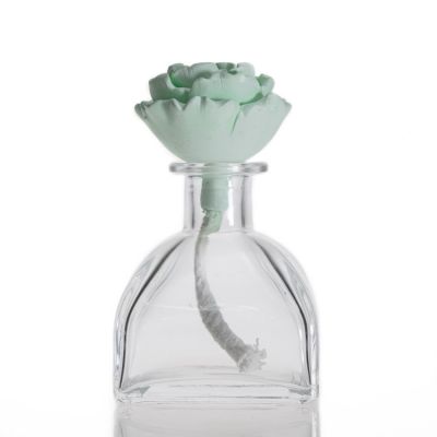 Unique Aroma Bottle Clear Empty 100ml Reed Diffuser Glass Bottle For Sale