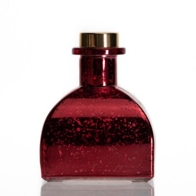 Home Decorative Aroma Bottle Pagoda Shape Red Empty 100ml Reed Diffuser Empty Bottles