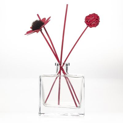 Home Fragrance Glass Aroma Bottle Square 150ml Reed Diffuser Bottle