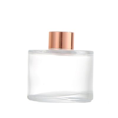 200ml Empty Clear Luxury Square Decorative Reed Diffuser Glass Bottle