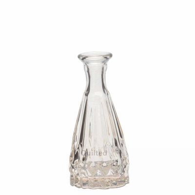 Customized 50ml Empty gold Square fragrance reed diffuser glass bottle